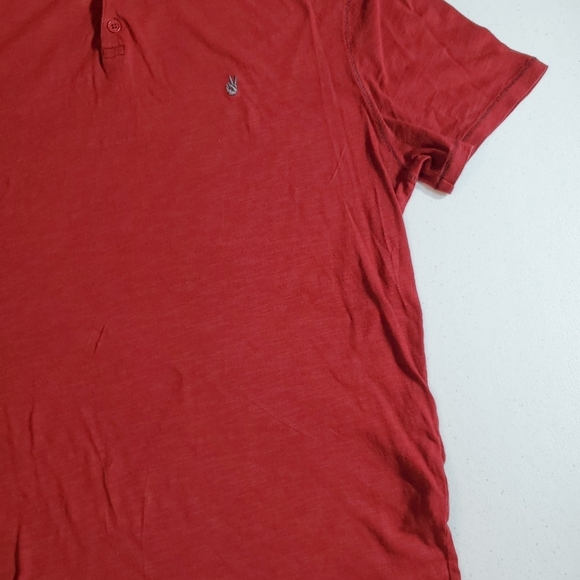 John Varvatos XL Deep Red Polo Shirt - Picture 5 of 15